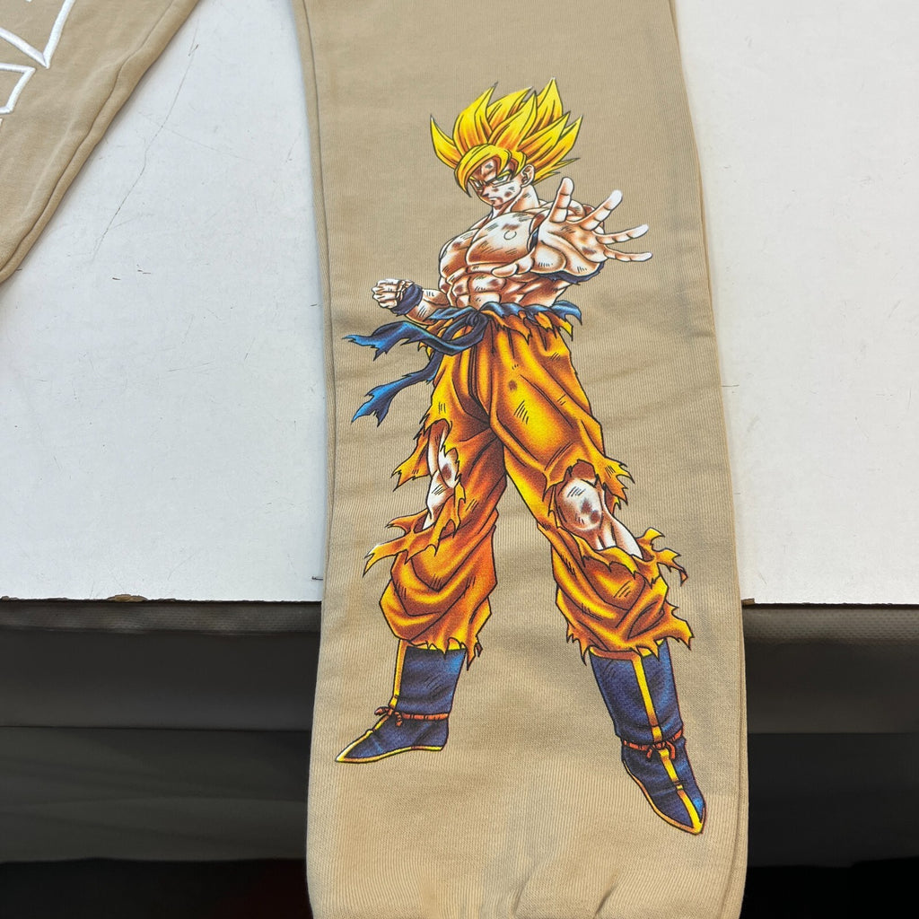 Criminal Damage Dragonball Z Super Saiyan Jogger Embroidered Trousers size S New