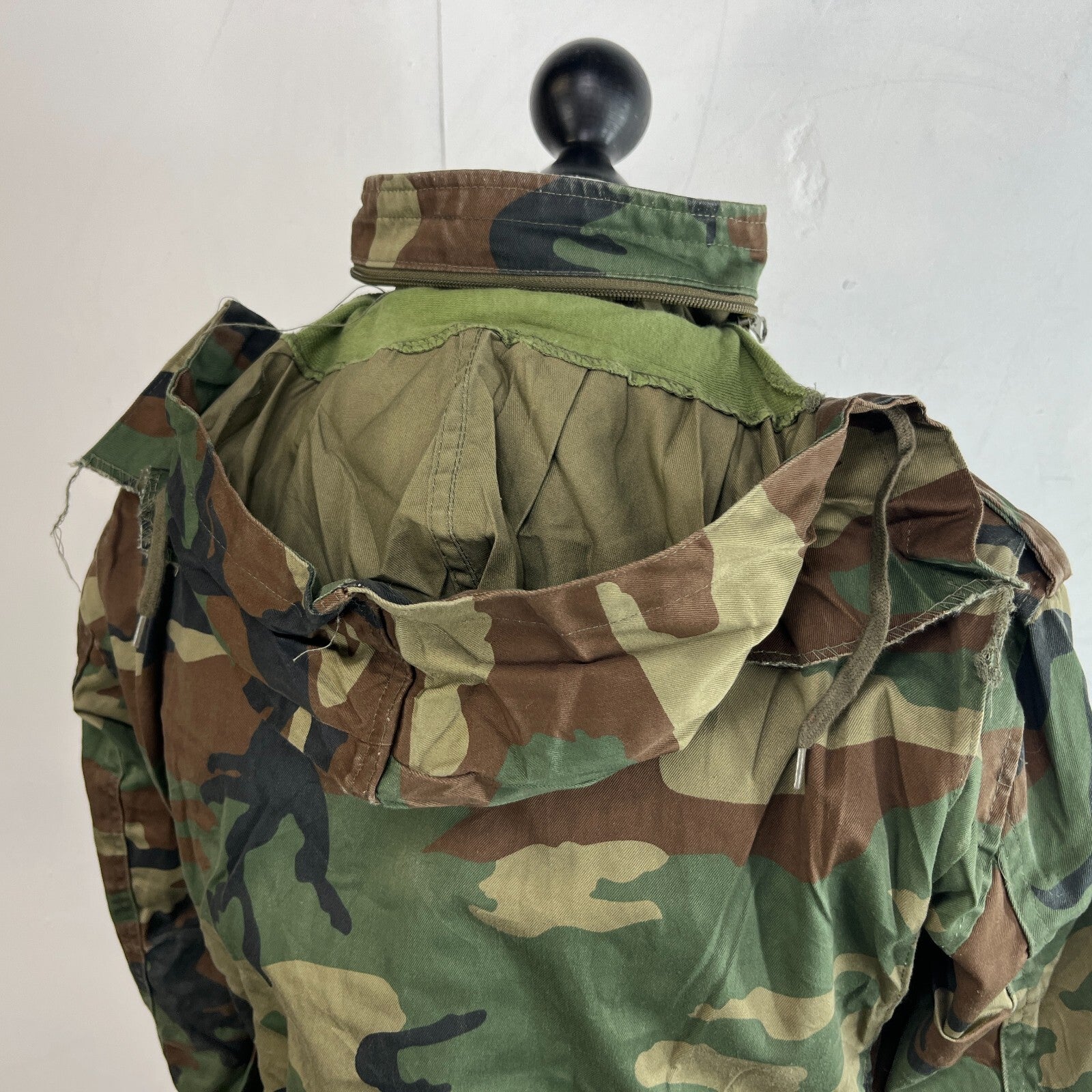 Mil-Tec US Army Military Jacket Green Camouflage size Youth XL + Hood