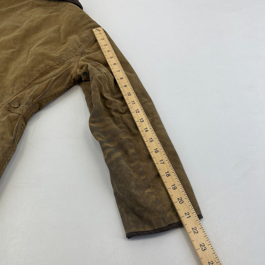 Barbour L1600 Distressed Look Wax Utility Jacket Women’s UK 8 Brown Field Coat