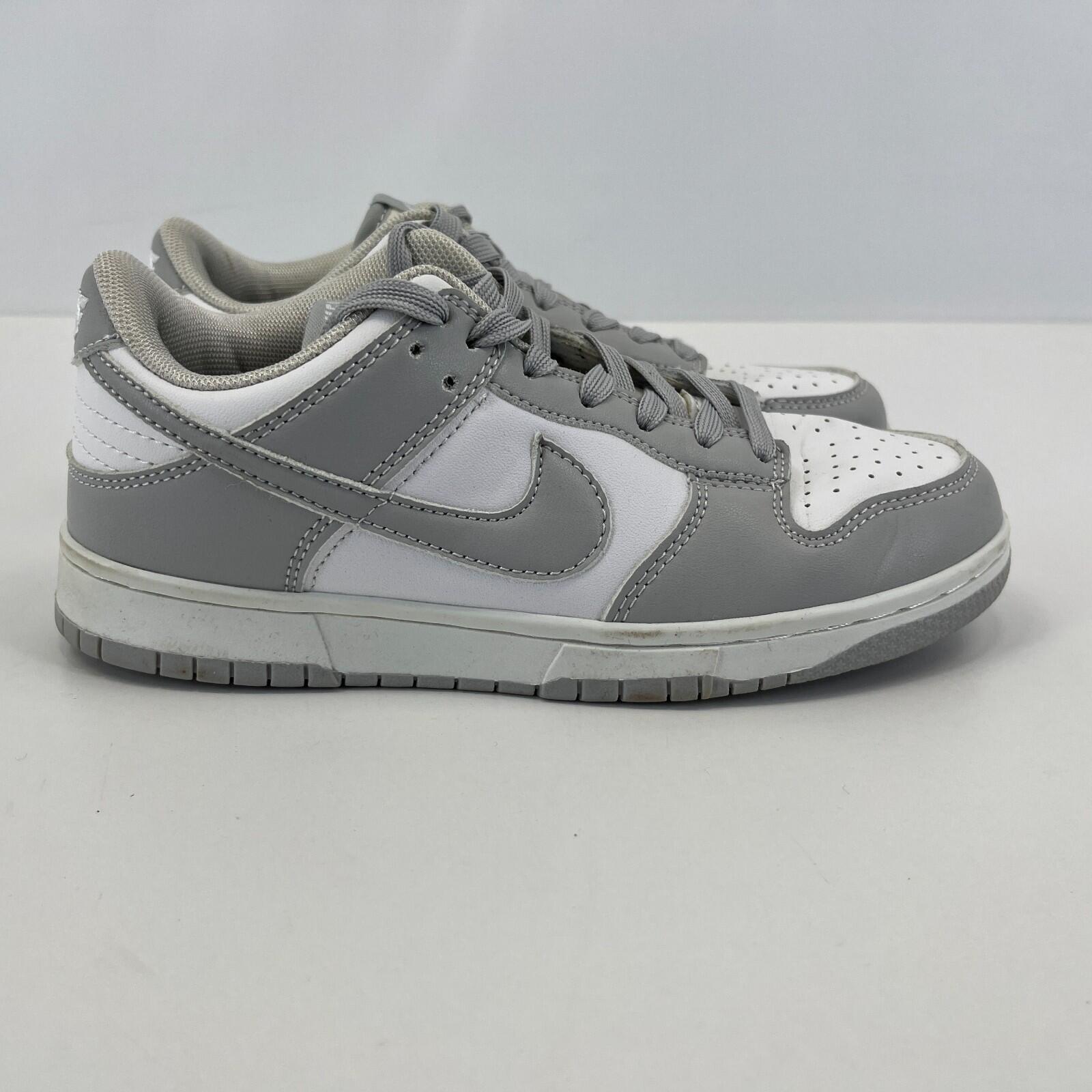 Nike Dunk Low Lace Up Trainers in Grey & White UK size 3.5 / EU 36