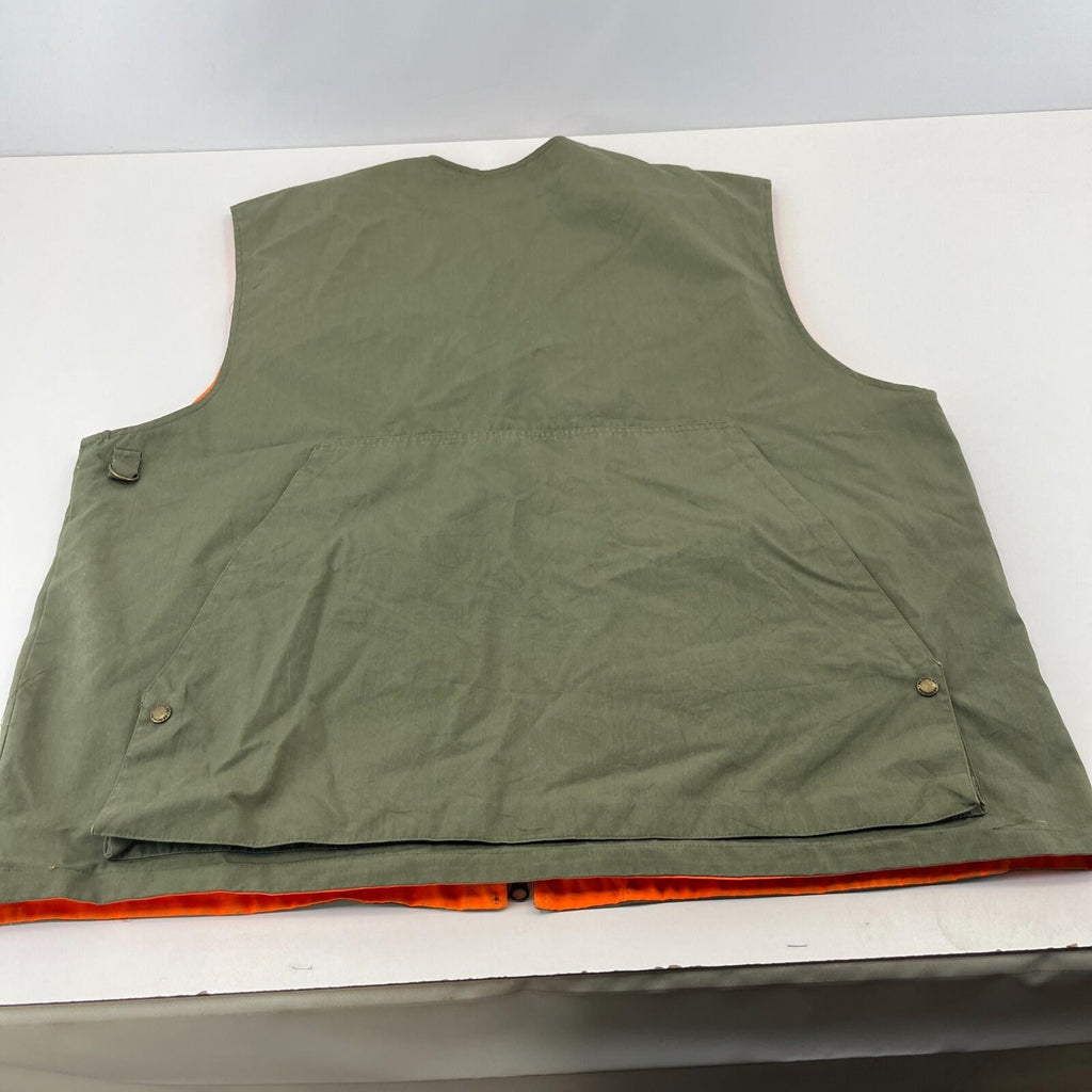 Geo Logic Men's Reversible Green/Orange Shooting Vest Gilet Body Warmer size 3XL