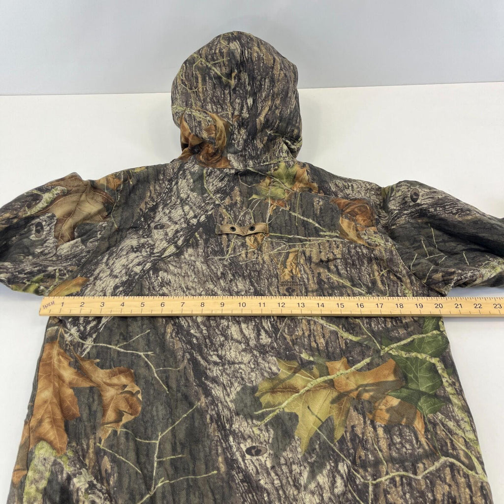 Mossy Oak Cargo Hunting Jacket Youth size 20/22 (10-12yrs) Real Tree Leaf Camo