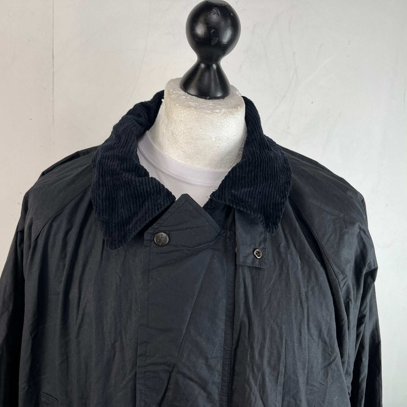 Lufthansa by Bearwood Men's Wax Cotton Jacket Black size 3XL Made in England