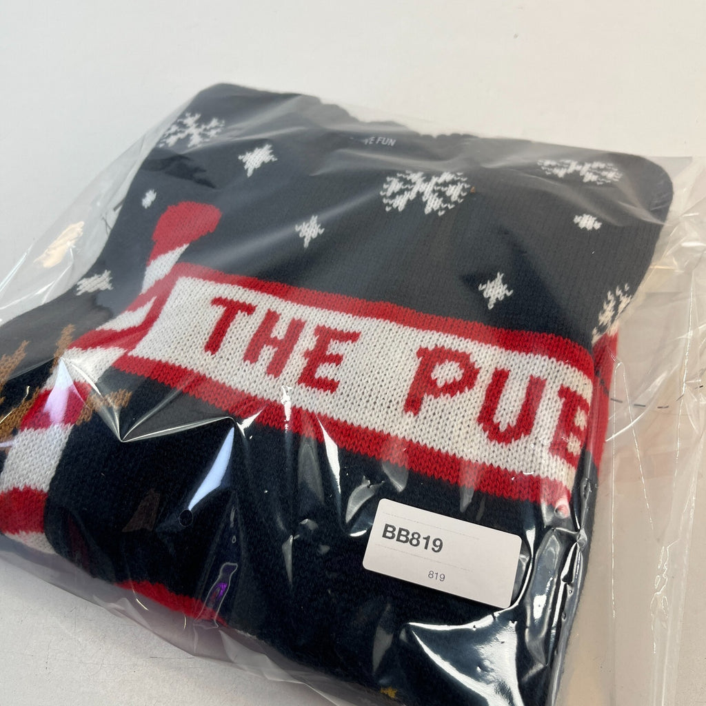 To the Pub Christmas Jumper Santa & Rudolph the Reindeer have a Beer size Small