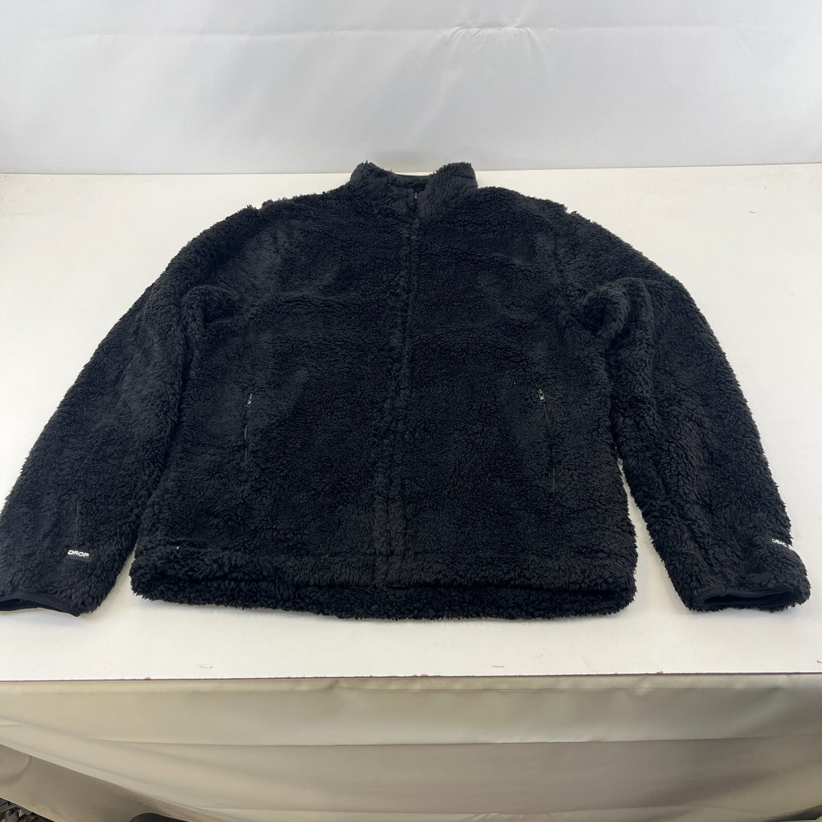 Drop Dead Black Fleece Jacket size Medium - New Without Tags