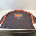 Joe Browns Biker T-shirt Mens Brown/Orange size 6XL Crew Neck Long Sleeve Cotton