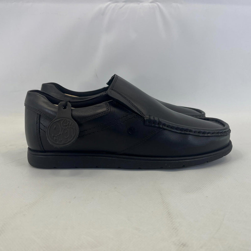 Pretty Green Waltham Slip On Shoes Moccasin Loafers Men's Black Leather size 9.5