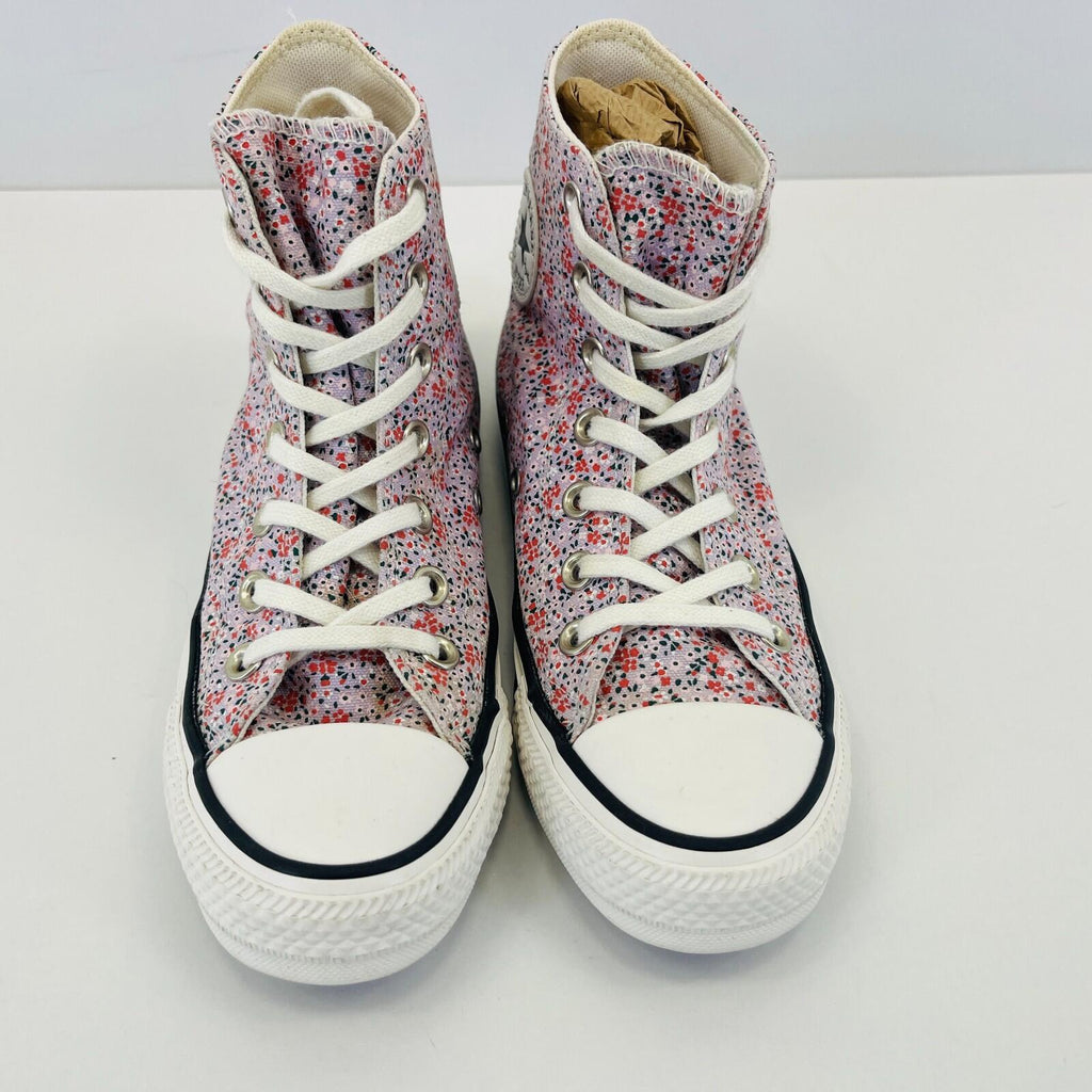 Converse All Star Chuck Taylor Hi-Top Pink Floral Womens Trainers UK size 3.5