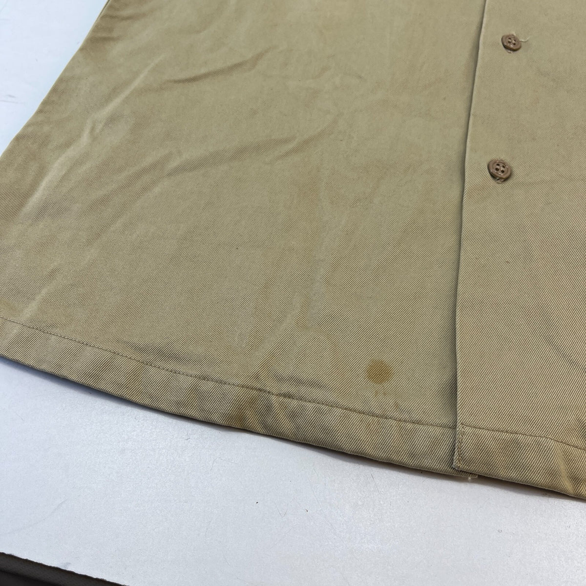Vintage US Marines USMC Twill Workwear Shirt Short Sleeve Military size M