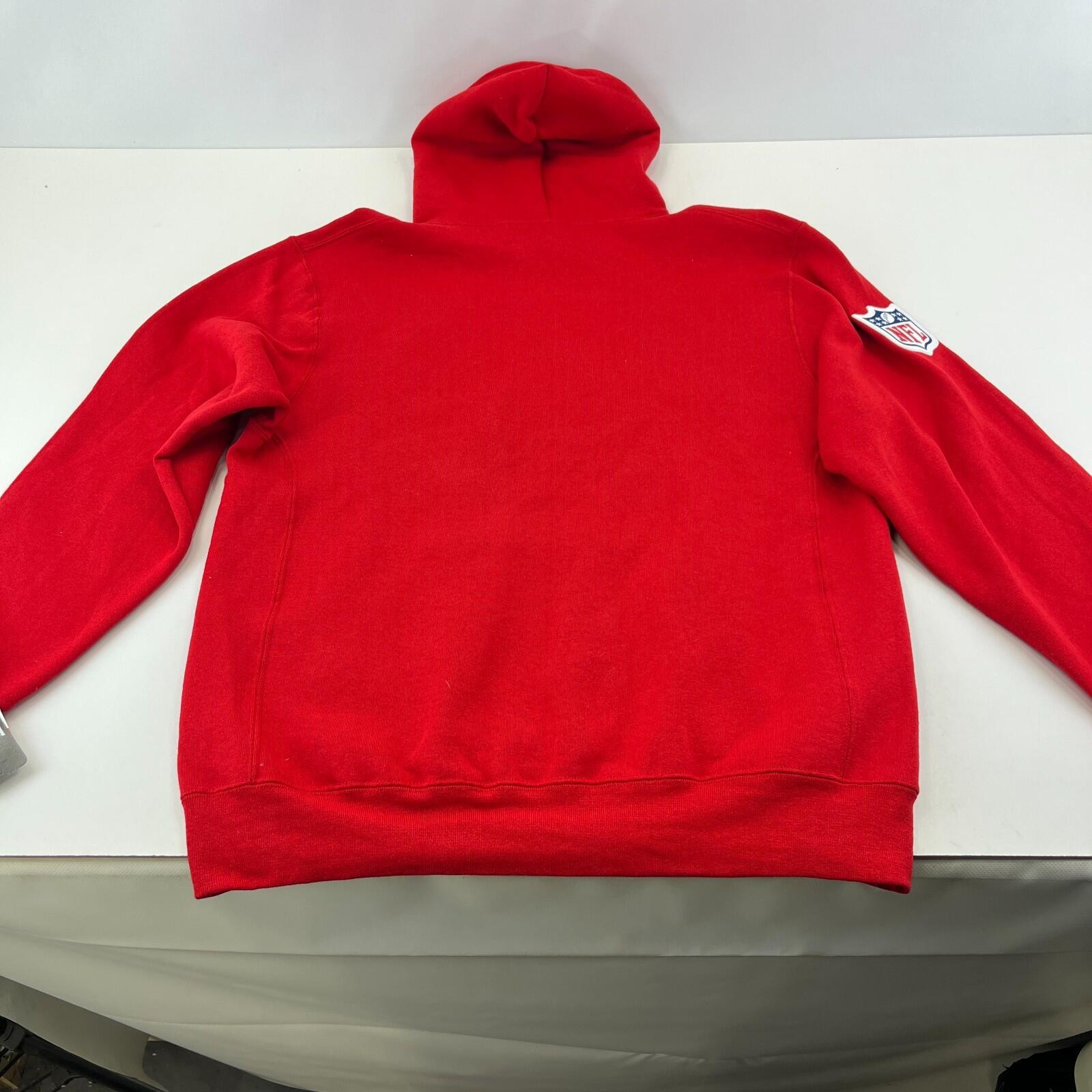 NFL Kansas City Chiefs Red Hoodie Pullover Jumper size Large - New - See Details