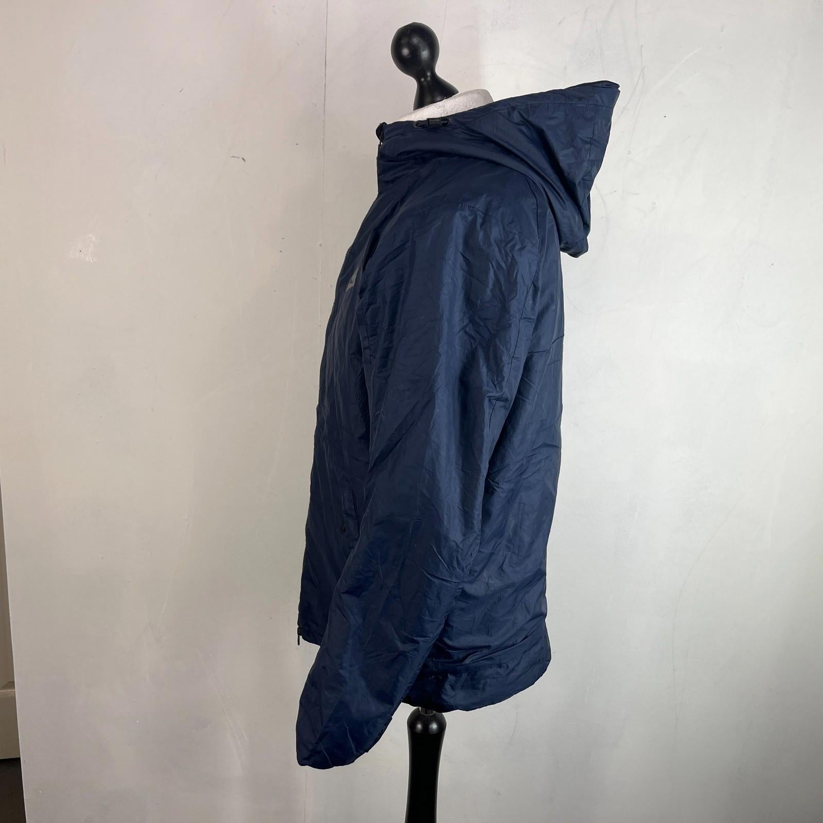 Nike Sportswear Jacket Men's size M Navy Blue Windrunner Windbreaker Hood Lined