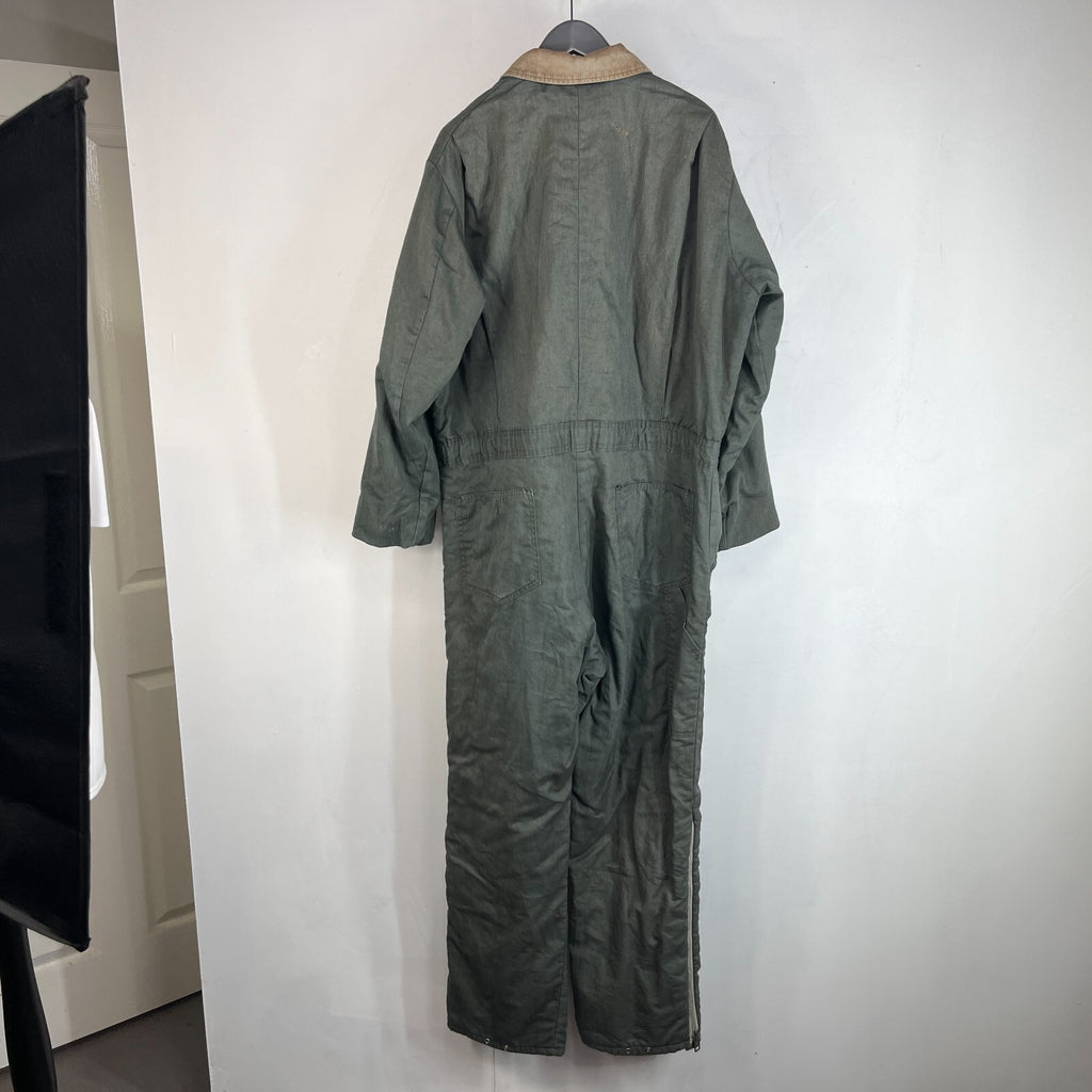 Key Imperial Green Heavy Duty Overalls Quilted Insulated Mens Large-Reg USA Made
