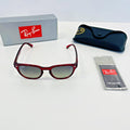 Ray-Ban RB4140 735/32 49/20 145 2N Sunglasses in Red Rubin 49mm Lenses - New