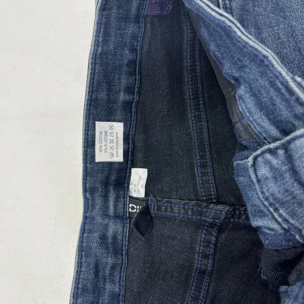 C&A Divided Mid Blue Super Skinny Jeans Women's UK size 8R - NWOT
