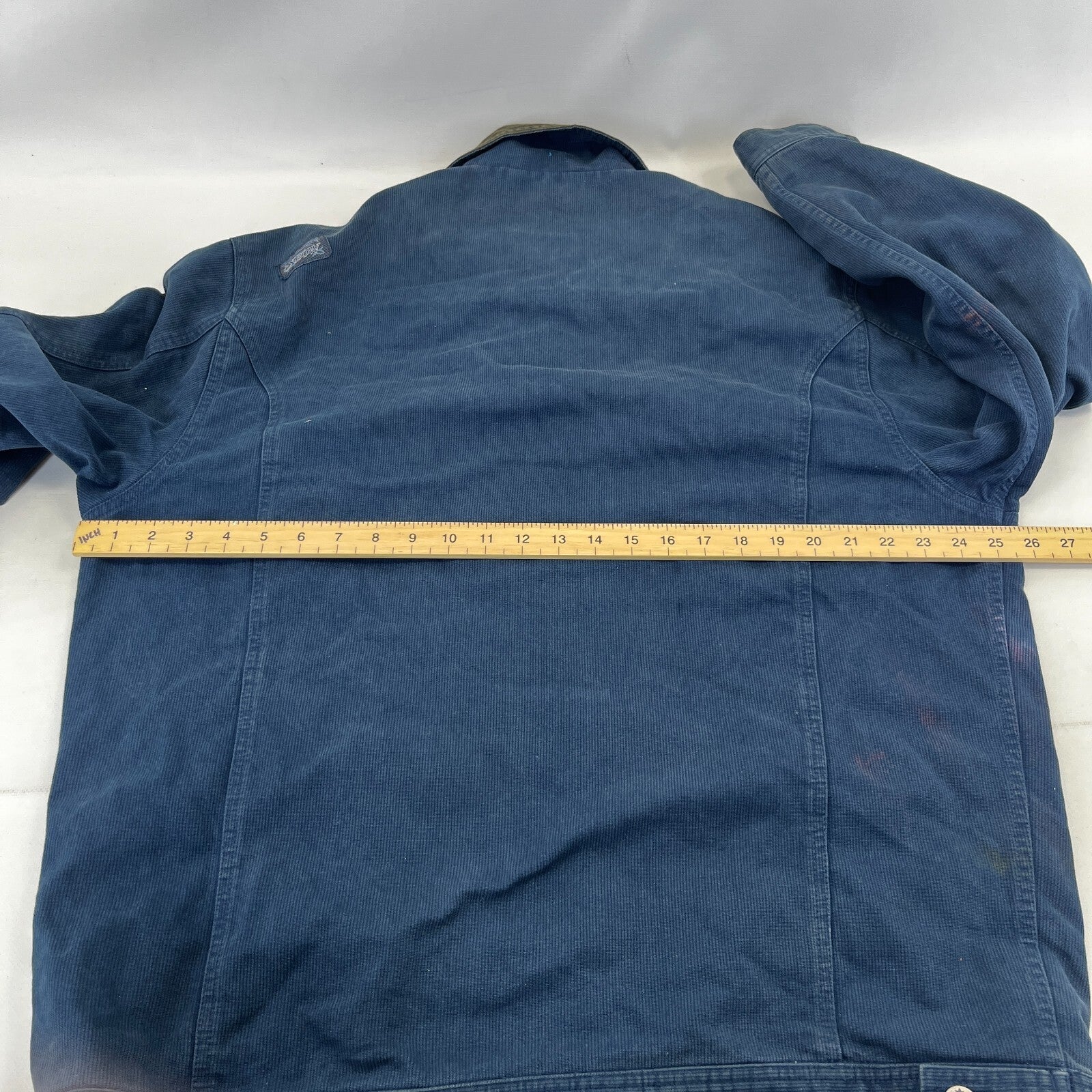Oxbow Corduroy Trucker Chore Jacket US size L Blue Long Sleeve 100% Cotton