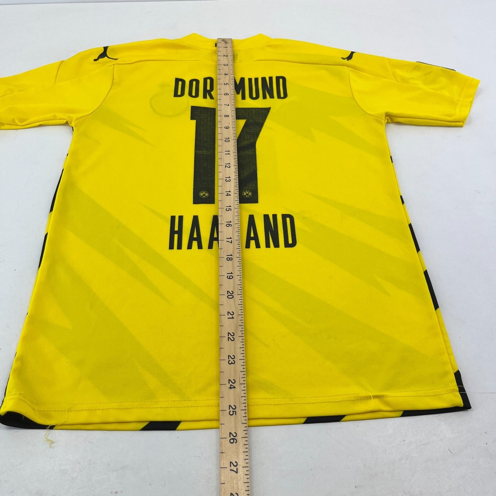Borussia Dortmund 20/21 Home Football Shirt Kids Large (164cm) #17 Haaland