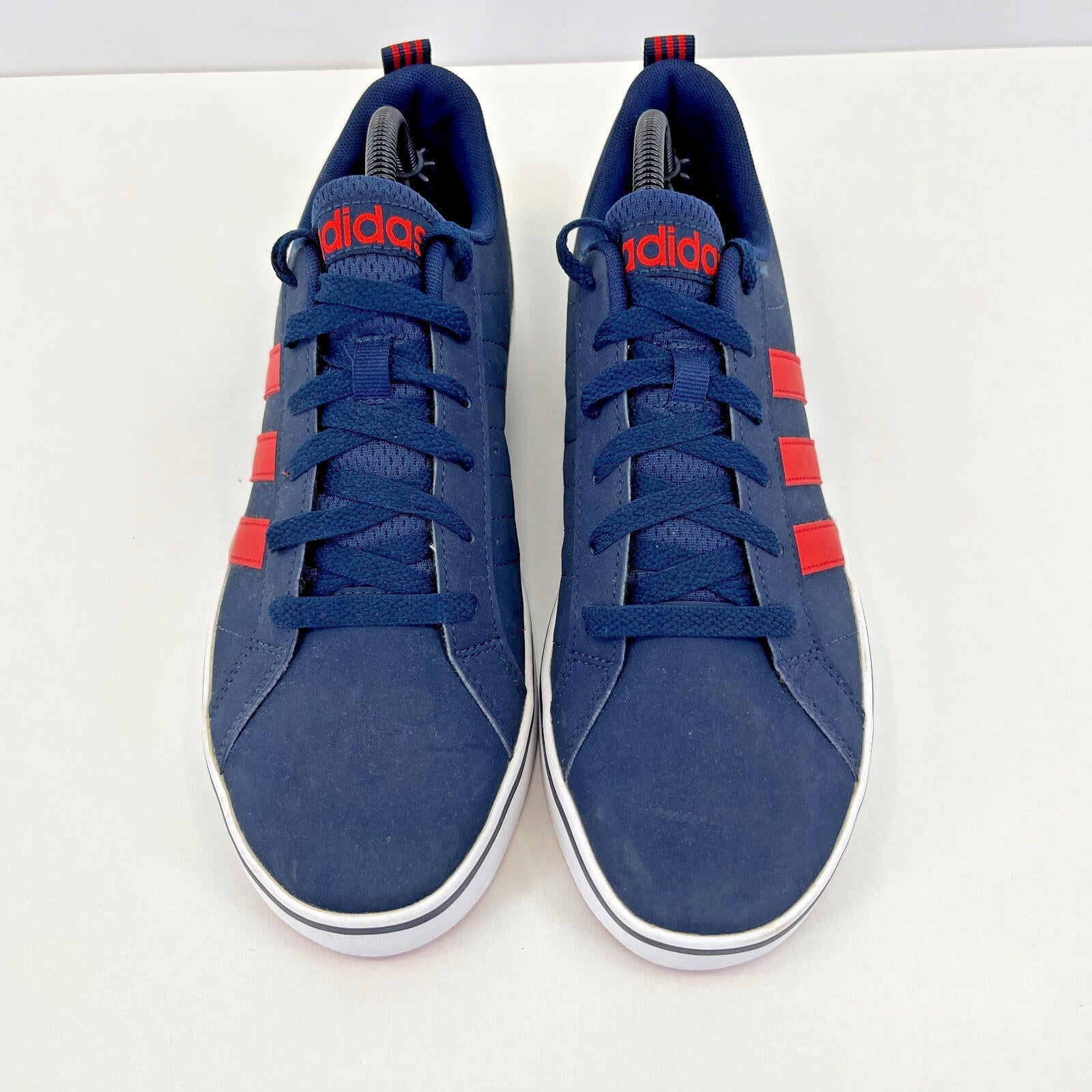Adidas VS Pace Trainers Casual Shoes in Navy Blue & Red UK size 7 / EU 40 2/3