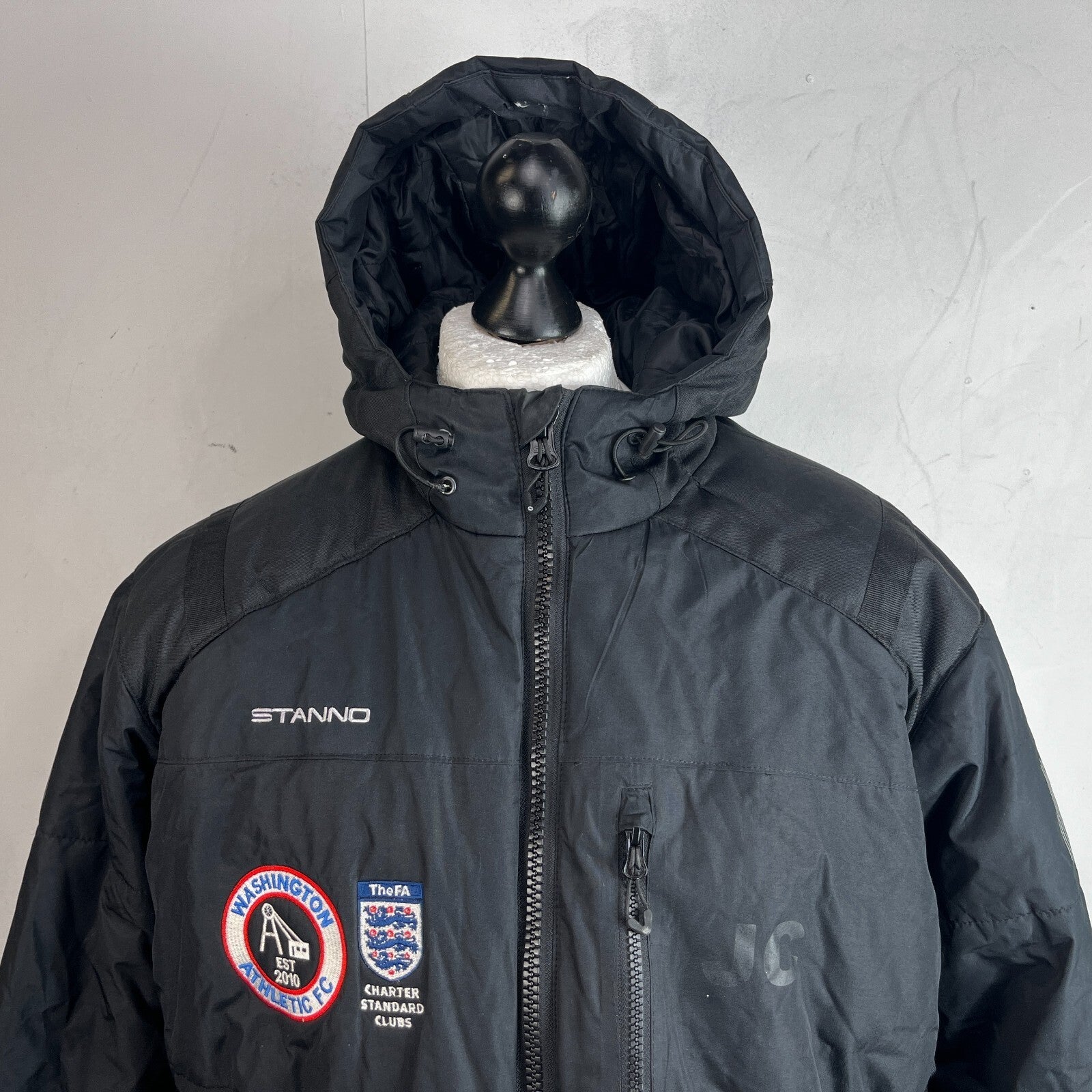 Stanno Washington Athletic FC Football Training Coat Jacket Black 2XL Slim Fit