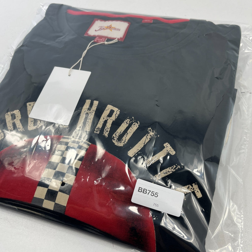 Joe Browns Men's Graphic Tee with Bear Rider Print Black size 6XL
