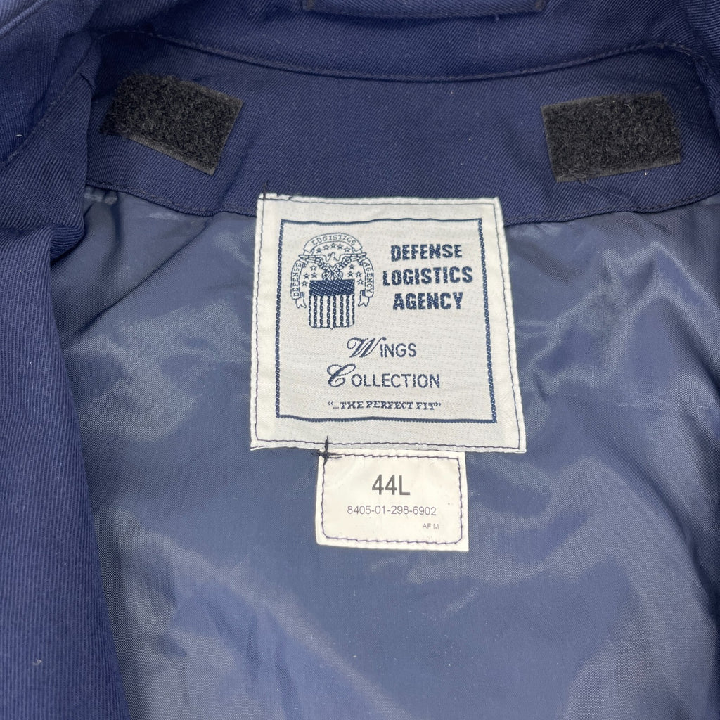 USAF Air Force Dress Bomber Jacket size 44L Navy Blue