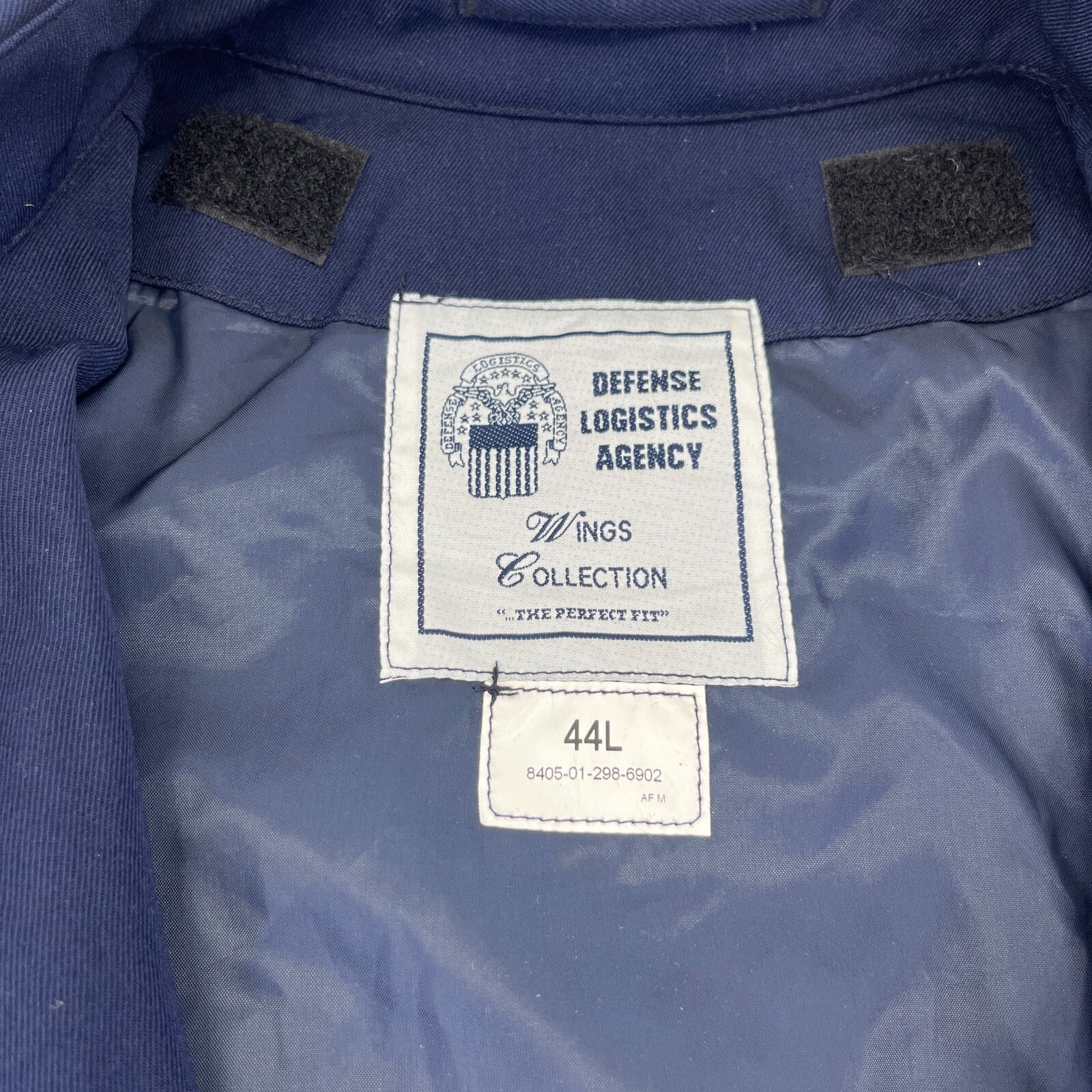 USAF Air Force Dress Bomber Jacket size 44L Navy Blue