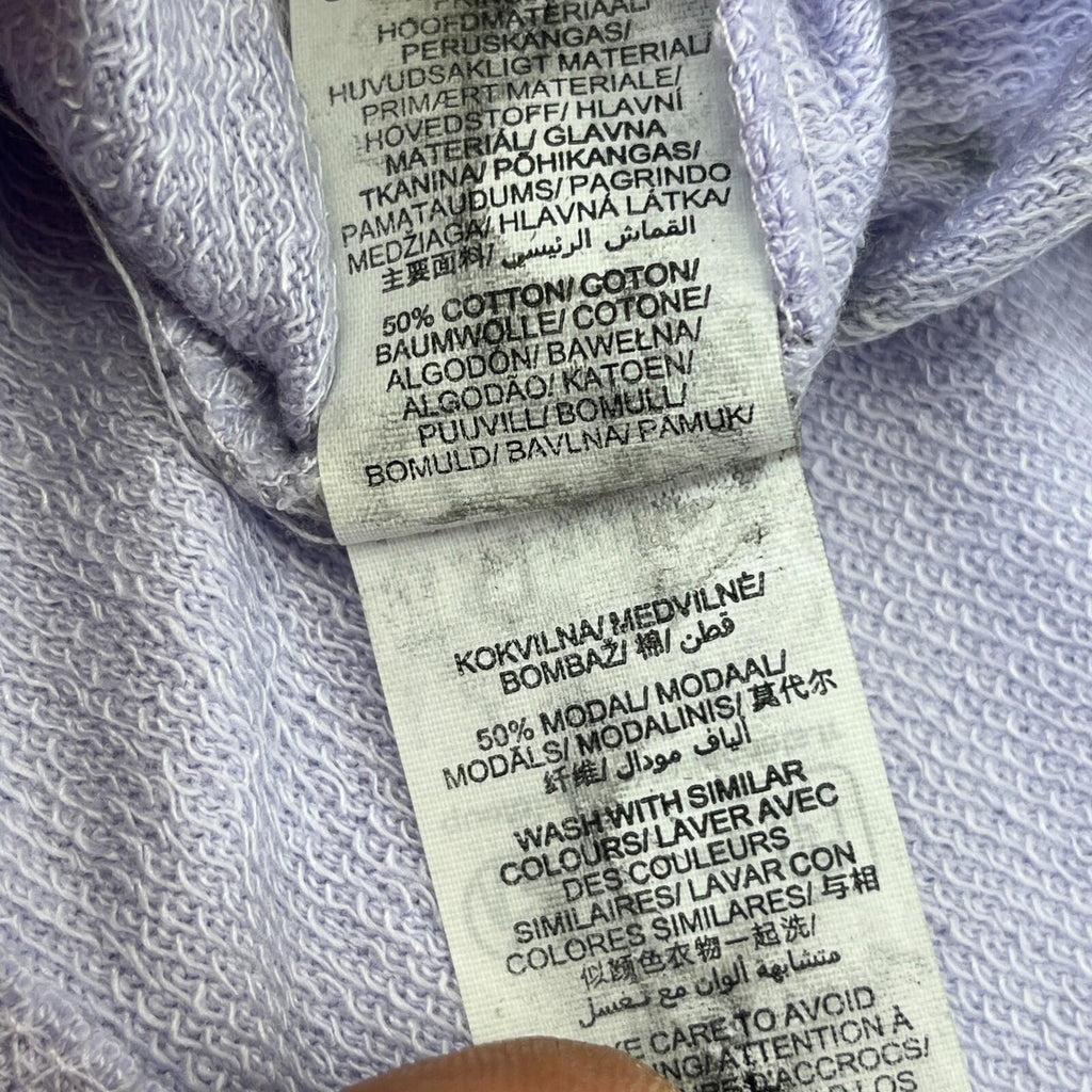 Sweaty Betty After Class Crop Sweatshirt Lilac Heather Purple size Small