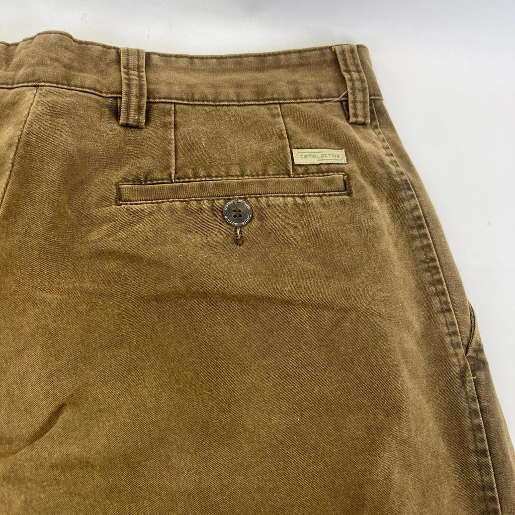 Camel Active Tan Brown Straight Leg Cotton Jeans - Zip Fly W34" L34"