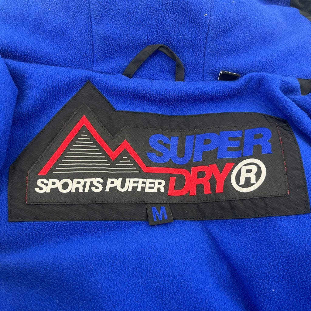 SuperDry Sports Puffer Jacket in Black size Medium - Hooded Insulated