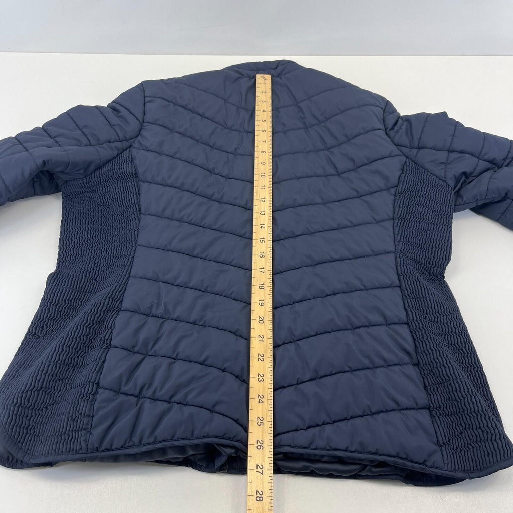 Joules Warm Welcome Collection Quilted Jacket Navy Blue size 18