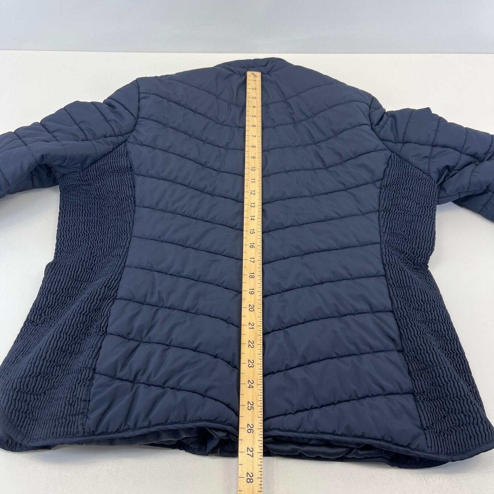 Joules Warm Welcome Collection Quilted Jacket Navy Blue size 18