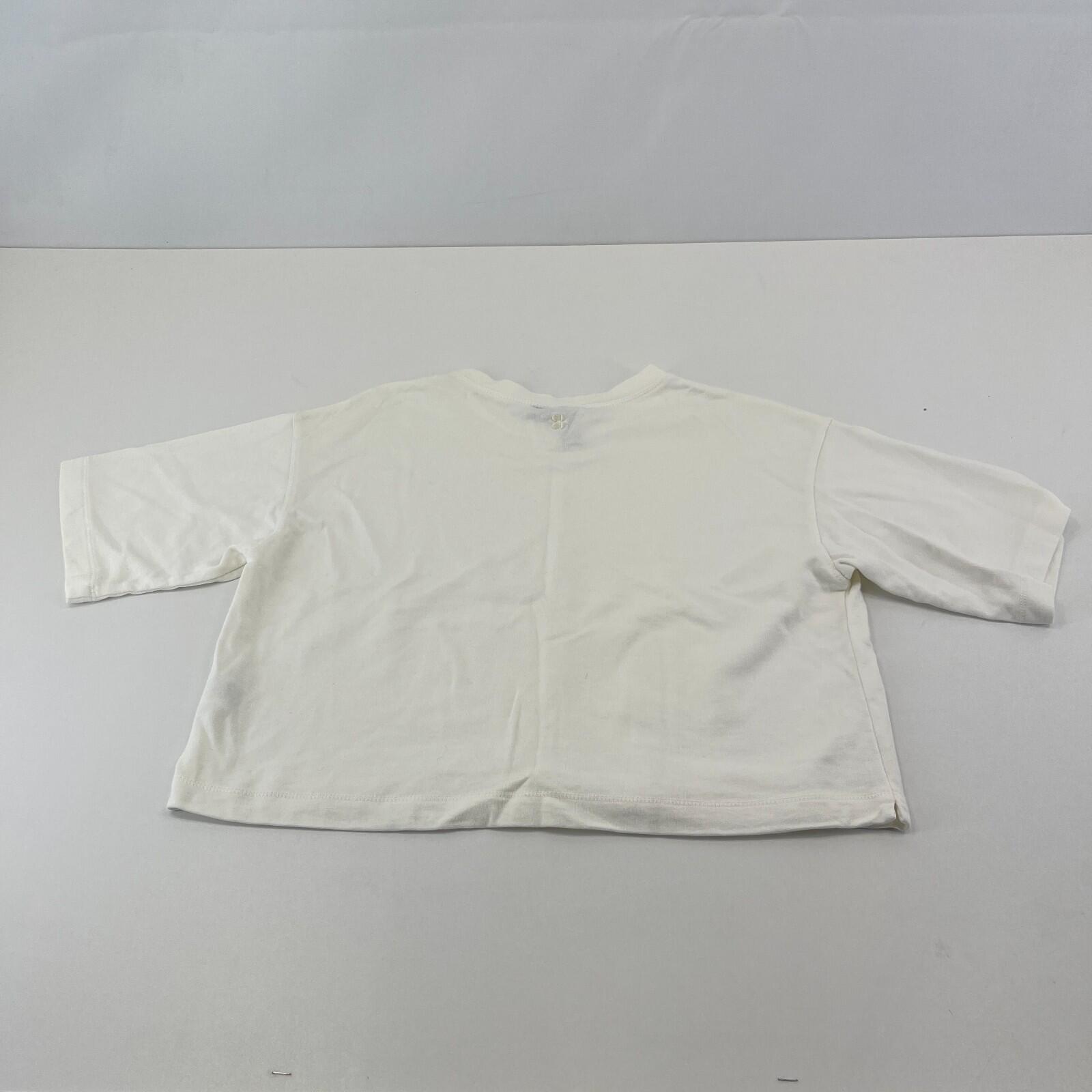 Sweaty Betty Women's After Class Short Sleeve Sweatshirt in White size XS - NWOT