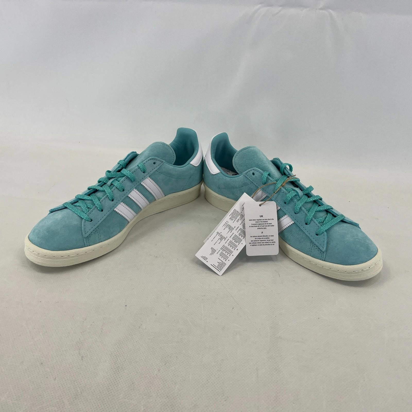 Adidas Campus 80s Light Aqua White Men's size UK 8 Terraces Casuals Shoes ID7318