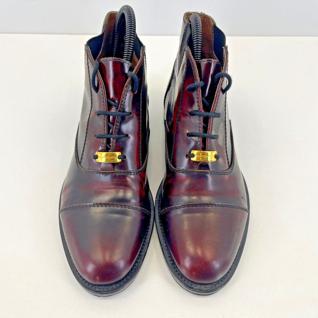 Ladies Russell & Bromley Leather Chelsea Ankle Boots Oxblood Red UK 3  - EU 36
