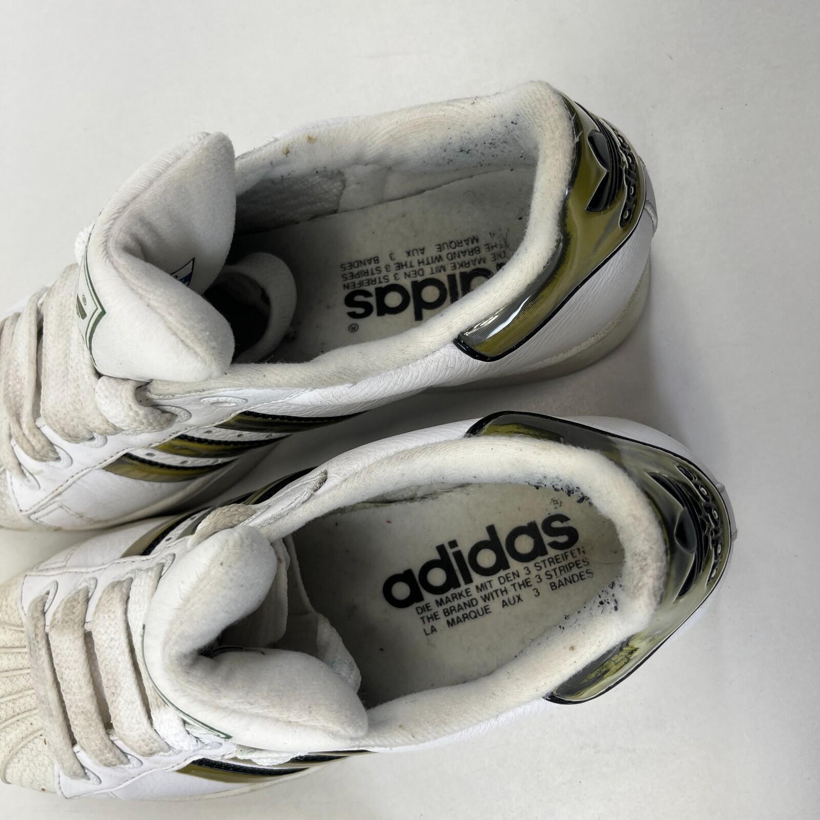 White Superstar Trainers in White & Bronze UK Women's size 5.5