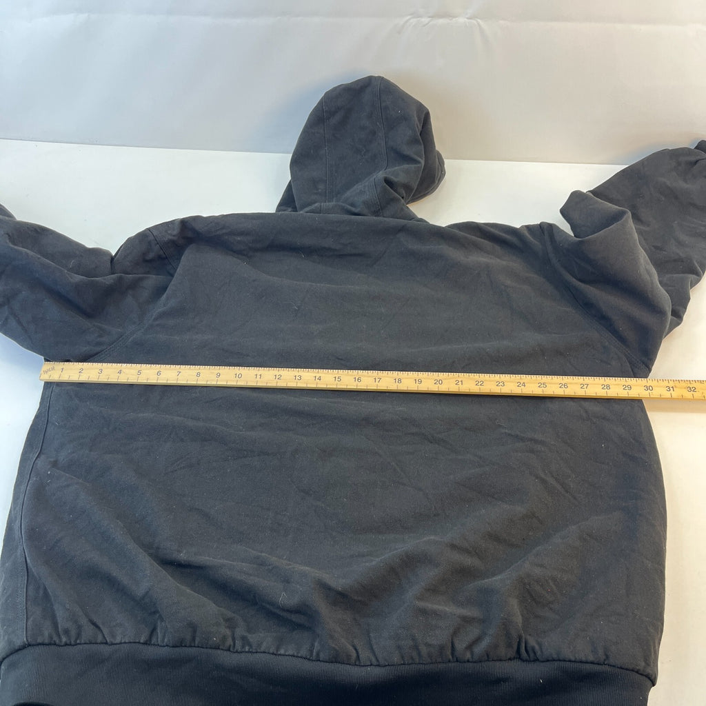 Men's Chore Field Coat Jacket in Black Heavy Denim size 2XL