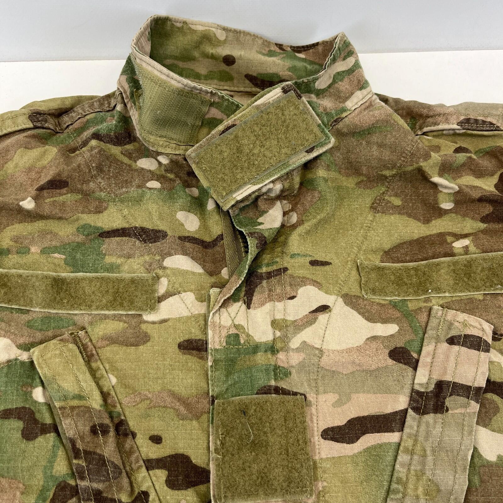US Army Surplus Issue Woodland BDU Jacket Camo Combat Uniform size Small-Long