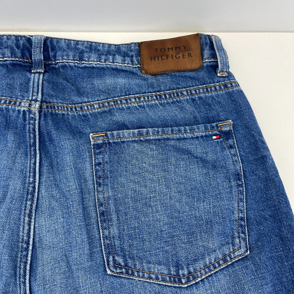 Tommy Hilfiger Womens High Rise Wide Leg Jeans UK size 16 W33" L30" Mid Blue