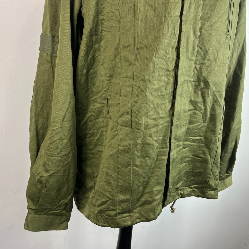 Vtg Norskin 80's German Polizei Denim Work Jacket Chore Coat OG Green Size EU 56