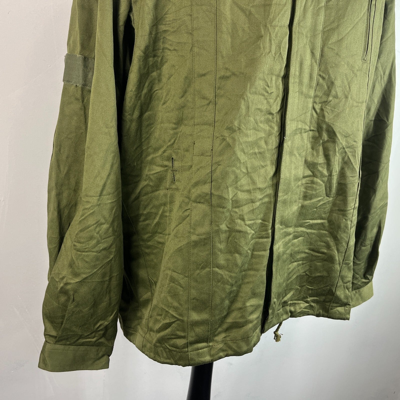 Vtg Norskin 80's German Polizei Denim Work Jacket Chore Coat OG Green Size EU 56