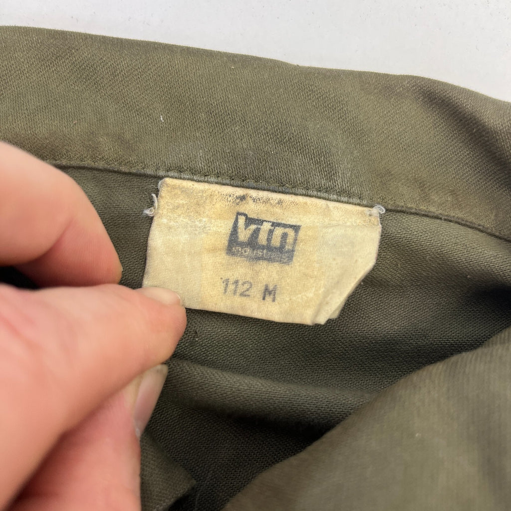 Custom Vintage French Army Jacket Rasta Rastafari Jah Smock size L (112M)