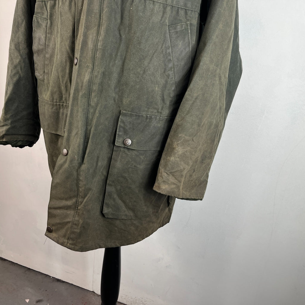 Kenrick Quality Green Wax Jacket UK XL Dog Walking Hunting Shooting Countrywear