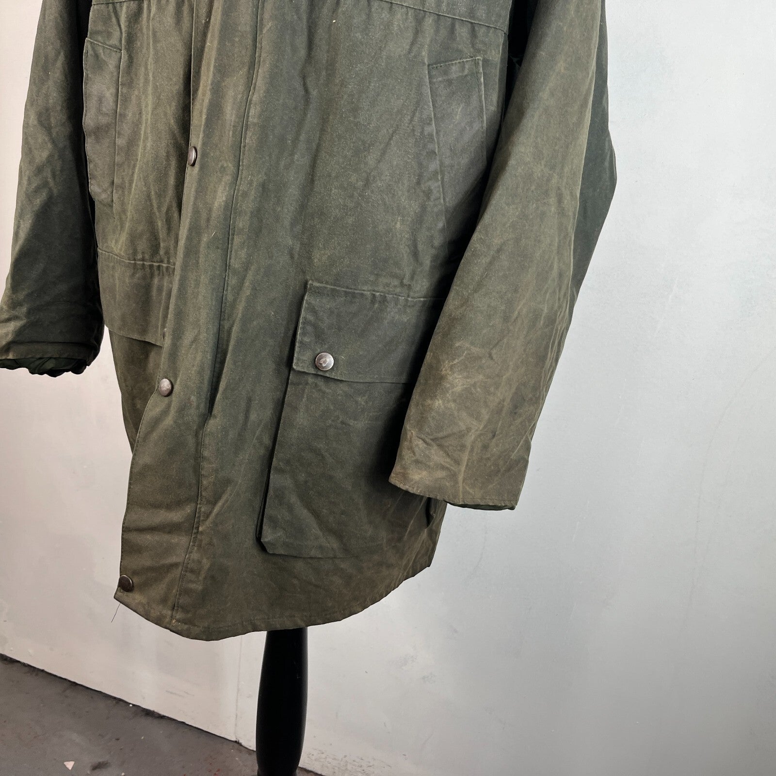 Kenrick Quality Green Wax Jacket UK XL Dog Walking Hunting Shooting Countrywear