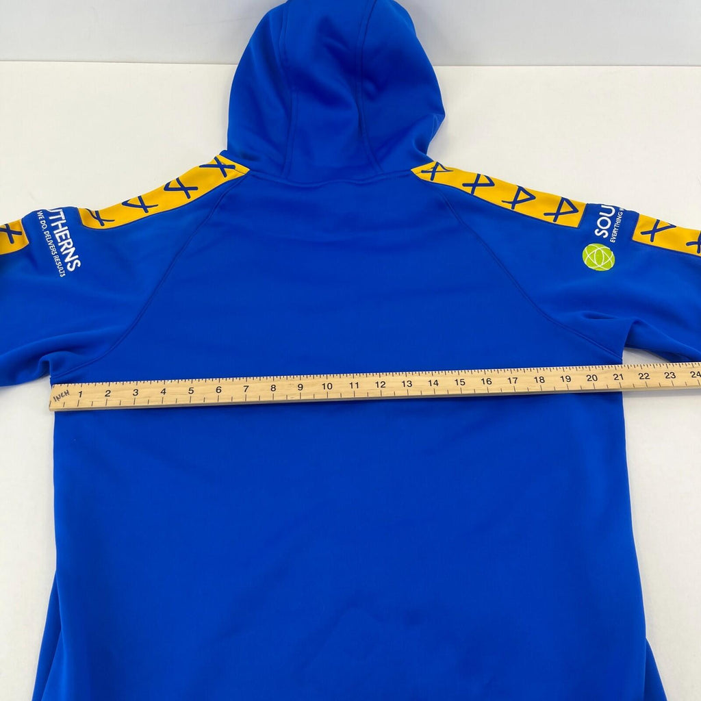 ISC Bradford Bulls Hoodie Rugby Mens size Medium Pull Over Blue & Yellow