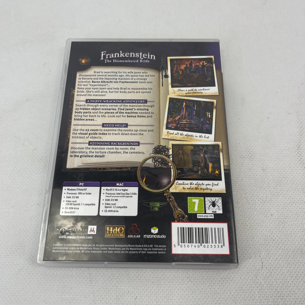 Frankenstein The Dismembered Bride Game PC & Mac PEGI 7 Video Game