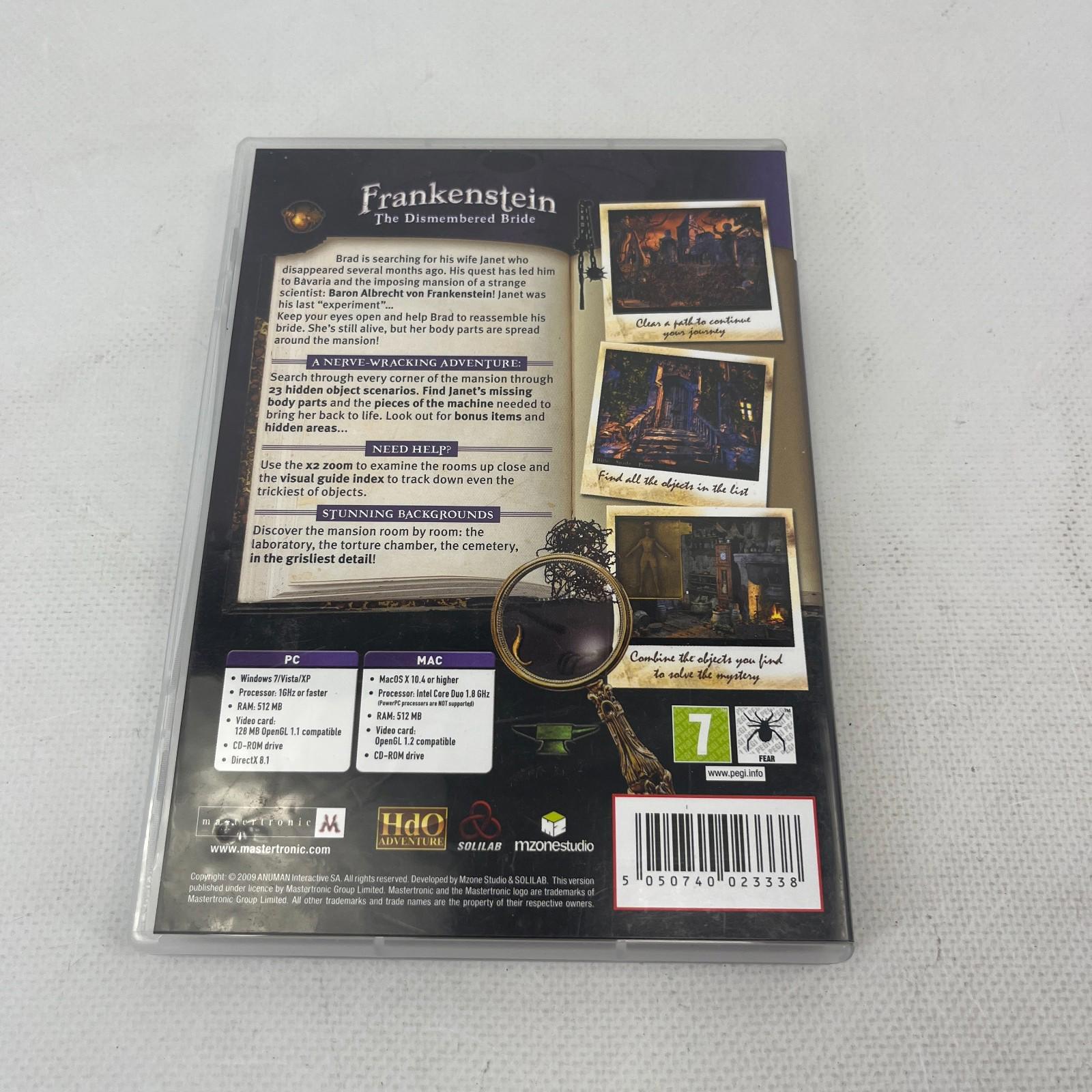Frankenstein The Dismembered Bride Game PC & Mac PEGI 7 Video Game