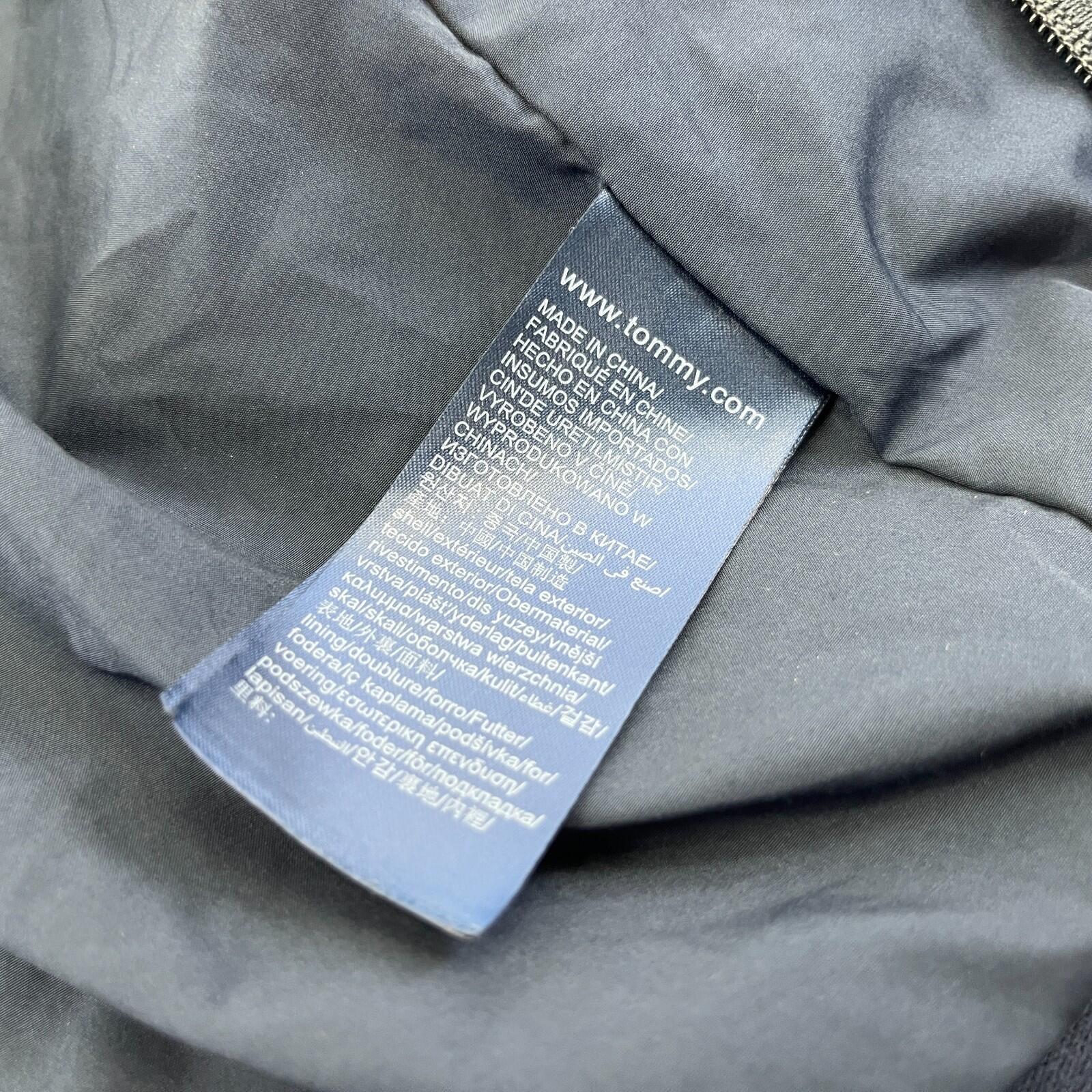Tommy Hilfiger Waterproof Windproof Hooded Jacket Windbreaker size S Black/White