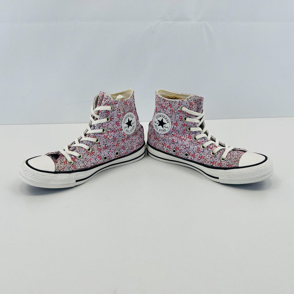 Converse All Star Chuck Taylor Hi-Top Pink Floral Womens Trainers UK size 3.5