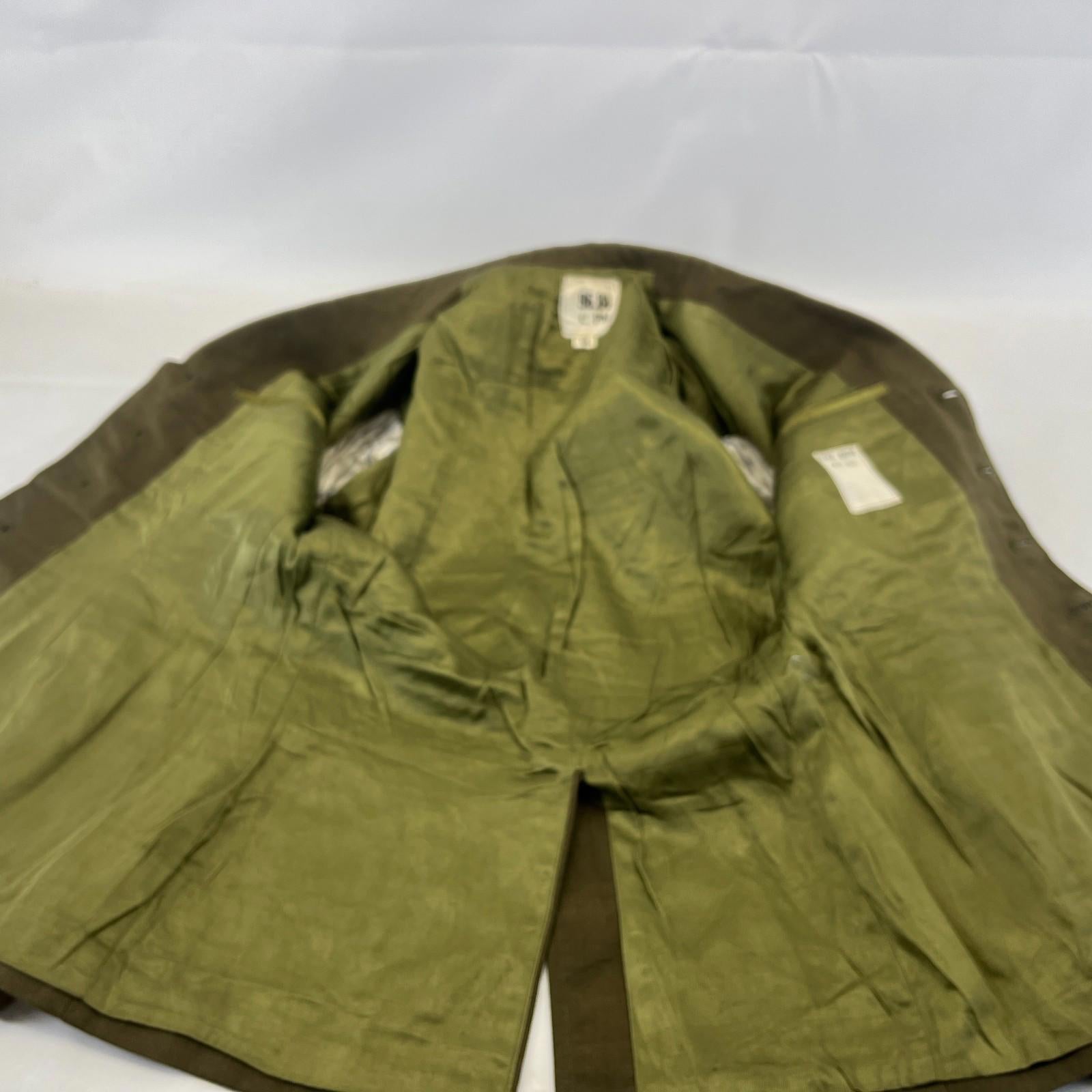 Rare Vintage 1971 French Military Jacket Parade Dress Tunic size 96C