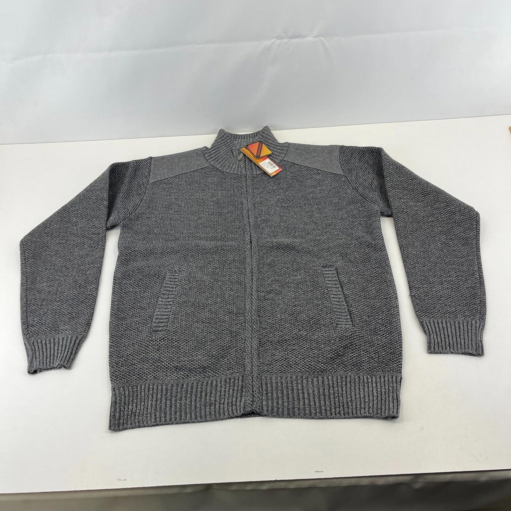 Raphael Valencino Thermal Fleece Lined Jacket Grey Long Sleeve Mens M - New