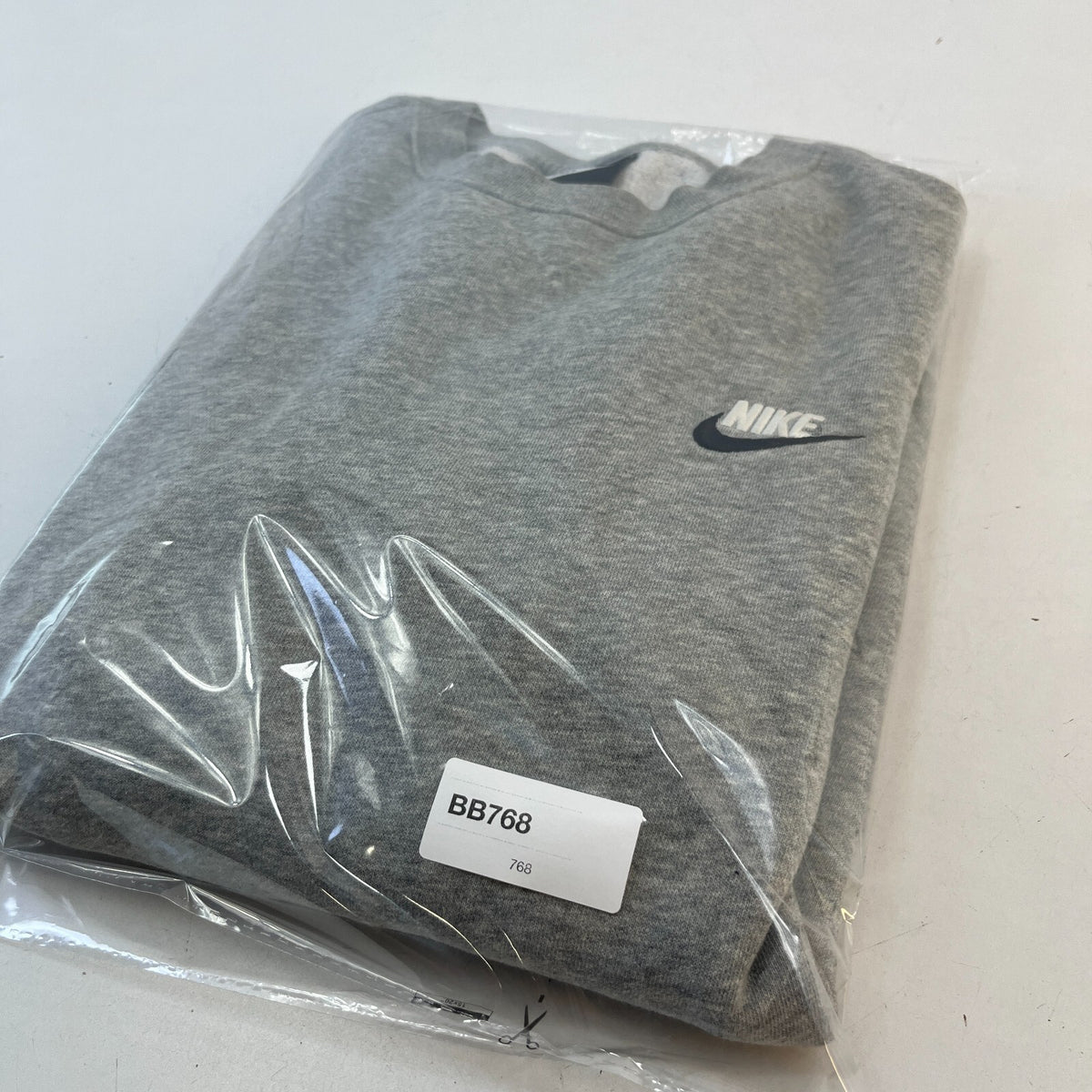 Nike Pullover Sweatshirt Grey Long Sleeve All Seasons Logo size Small